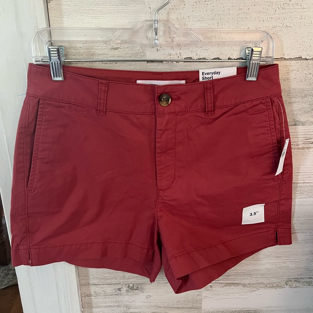 Old Navy Red  Shorts Classic Cotton Twill